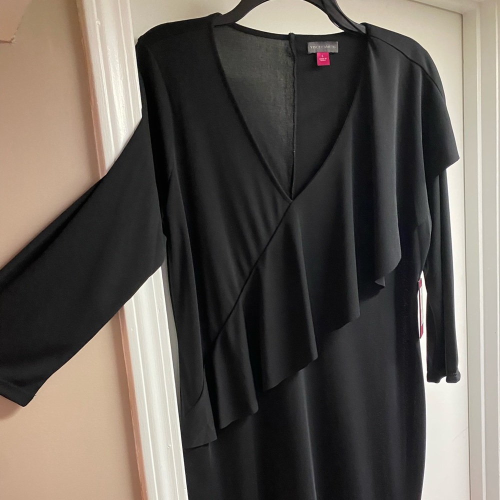 Black V-neck Size L DRESS